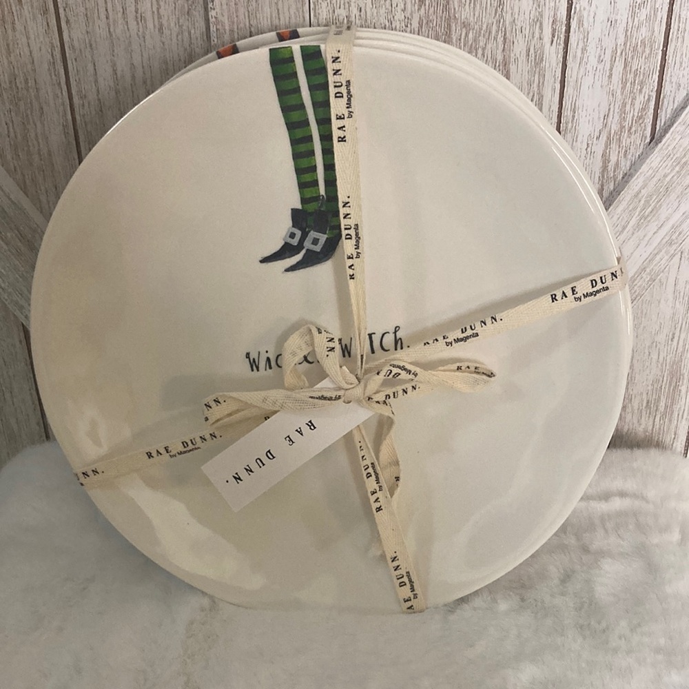Rae Dunn Witch Feet Dinner Plates
